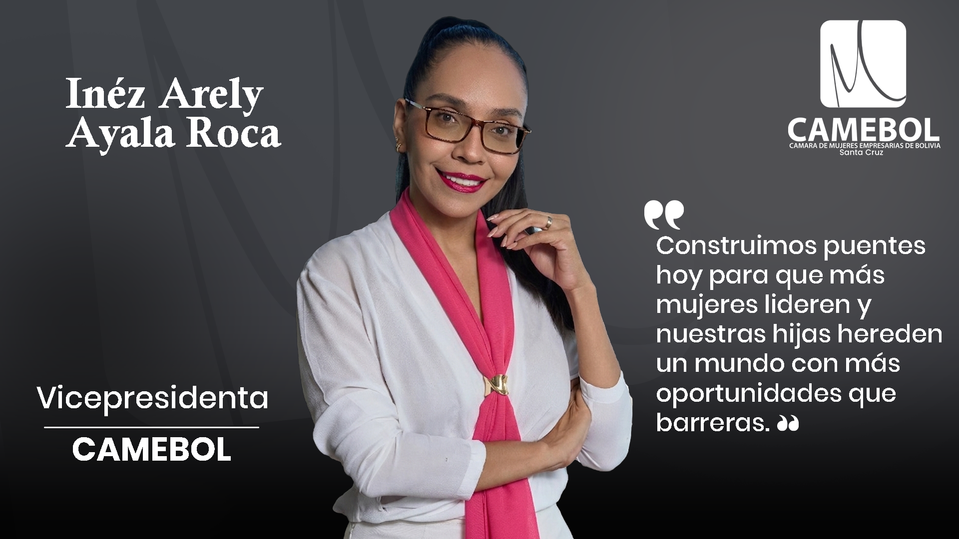 Inés Arely Ayala Roca, Vicepresidenta de CAMEBOL Santa Cruz