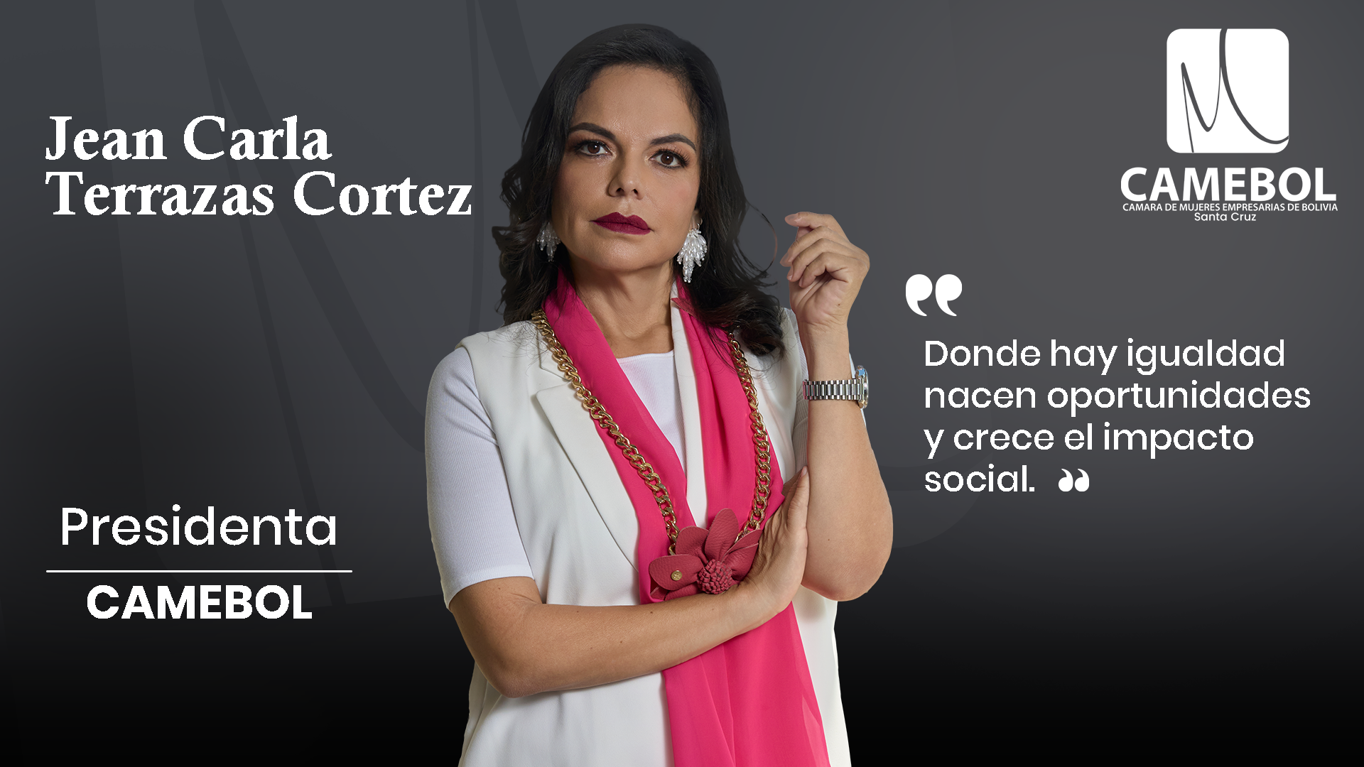 Jean Carla Terrazas Cortez, Presidenta de CAMEBOL Santa Cruz